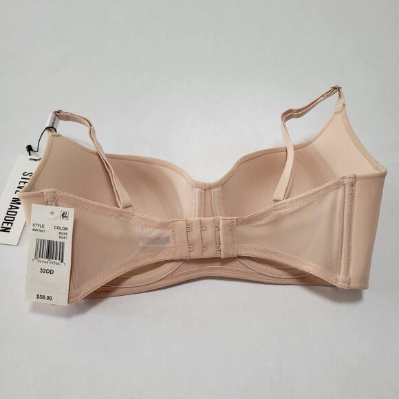 Steve Madden Mesh Balconette Bra SM11851 Rose Dust NWT Size 32DD - Picture 5 of 7